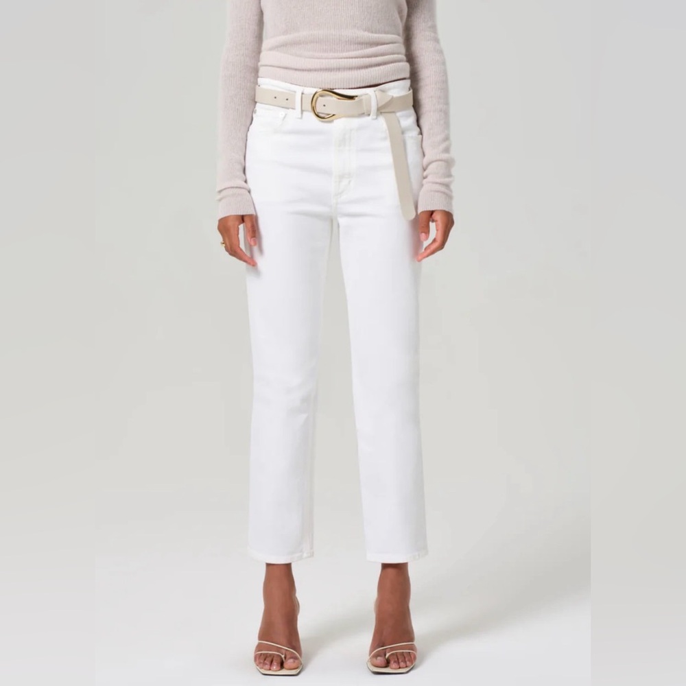 Citizens Of Humanity White Ankle Jeans